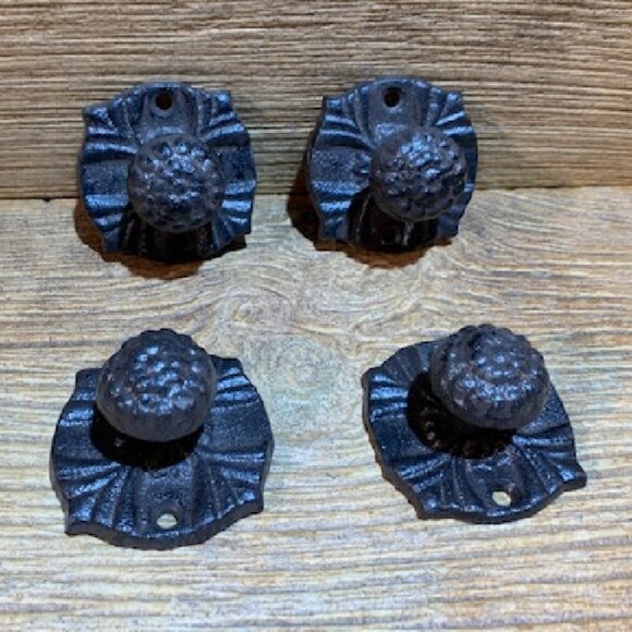 Two (2) Drawer Pulls Vintage Cast Iron Drawer Knob 2 1/4" wide Base 0170-0062 - Picture 13 of 13